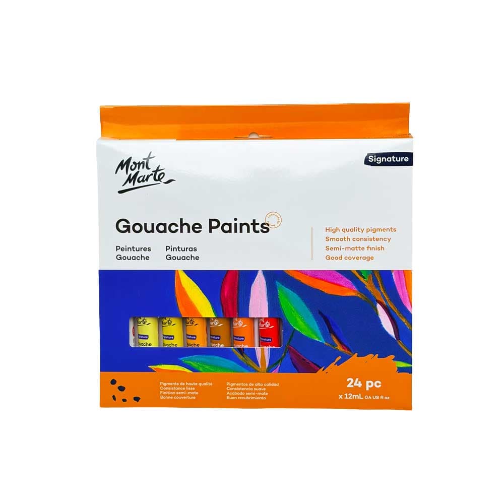 Mont Marte Signature Gouache Paints 24 Piece Set